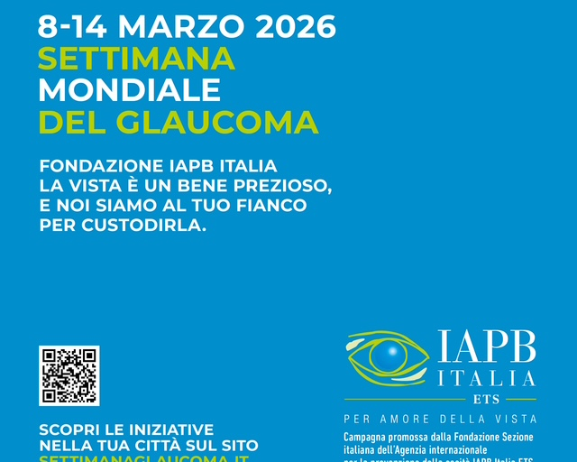 Locandina della settimana mondiale del glaucoma - dal 8 al 14 marzo 2026