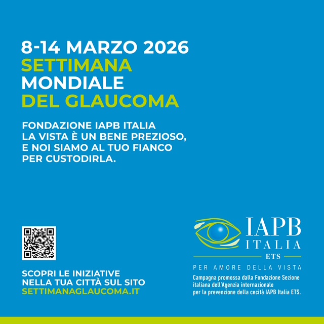 Locandina della settimana mondiale del glaucoma - dal 8 al 14 marzo 2026
